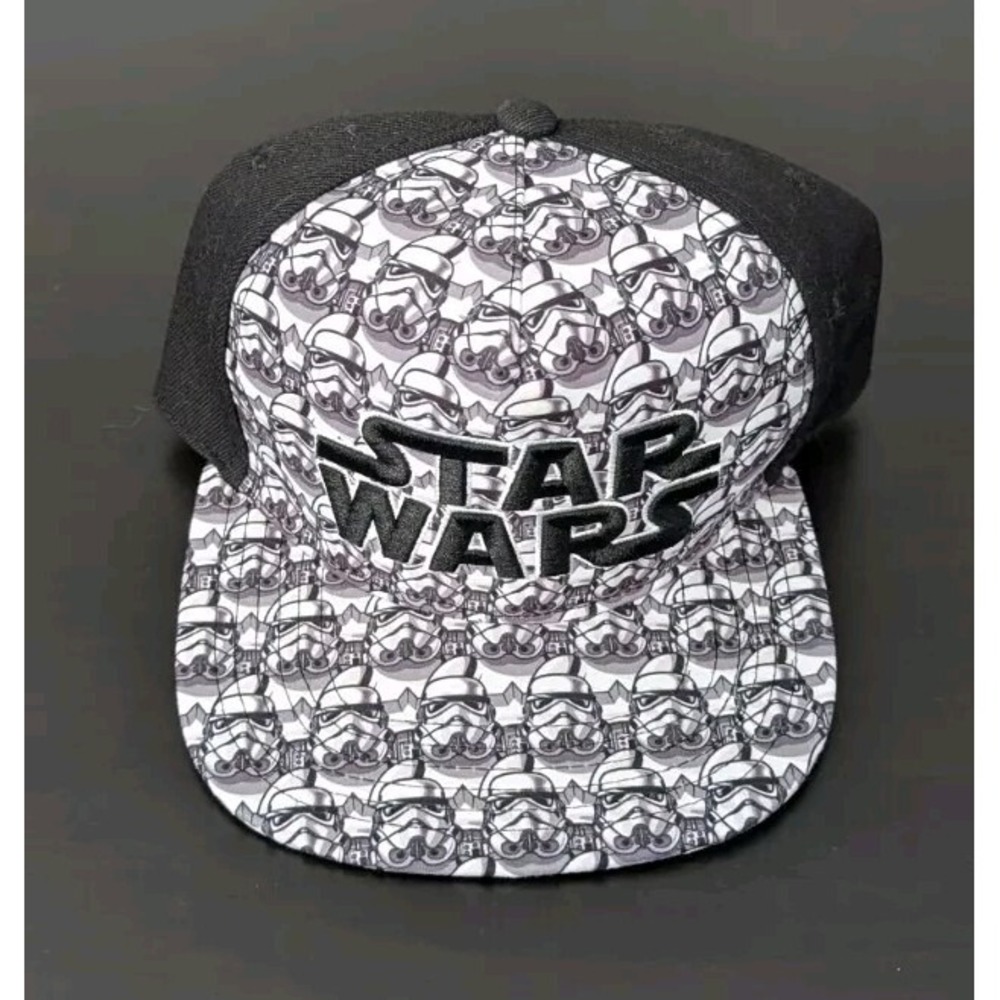 Adjustable Star Wars Storm Trooper Flat Bill Embroidered‎ Baseball Hat Snapback